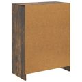 vidaXL Servírovacia skriňa Dymový dub 66 x 34,5 x 87 cm