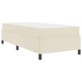 vidaXL Rám postele s matracmi Krémová 80 x 200 cm látka