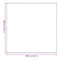 vidaXL Pokrytie rastlín Priehľadná 2 x 2 m PVC