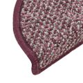 vidaXL Kobercové nášľapy na schody 15 ks fialové 65x21x4 cm