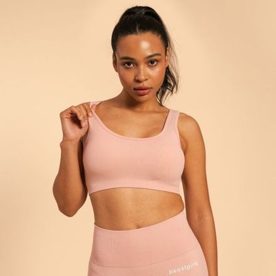 Športová podprsenka Bralette Hyper Pink - BeastPink, veľkosť XL, veľkosť oblečenia XL