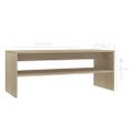 vidaXL Konferenčný stolík, dub sonoma 100x40x40 cm, kompozitné drevo