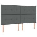 vidaXL LED box s pružinami Tmavo šedá 180 x 200 cm látka