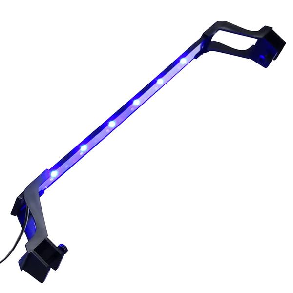 vidaXL LED svetlo do akvária so svorkami 55-70 cm modrá a biela