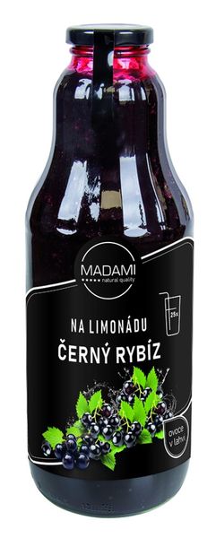Čierne ríbezle 1 000 ml: ovocie na limonádu