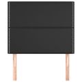 vidaXL Čelo postele čierne 80x5x118/128 cm umelá koža