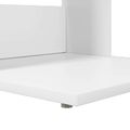 vidaXL Bočný stôl Biela 40 x 38 x 62,5 cm Kompozitné drevo