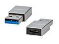 Adaptér NEDIS CCGB60925GY USB-A (M) - USB-C (F) 3.2 čierny