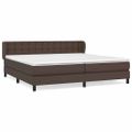vidaXL Boxspring posteľ s matracom hnedá 200x200 cm umelá koža