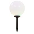 vidaXL Vonkajšie solárne lampy 4 ks 30 cm LED guľové RGB