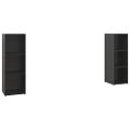 vidaXL TV skrinky 2 ks lesklé čierne 107x35x37 cm drevotrieska