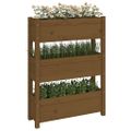 vidaXL Kvetináč medovo-hnedý 77x25x104,5 cm borovicový masív