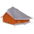 vidaXL Tipi stan 18-miestny Šedá a oranžová Polyester a oceľ
