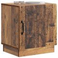 vidaXL Nočný stolík Staré drevo 43 x 34,5 x 47 cm Kompozitné drevo