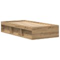 vidaXL Posteľný rám bez matraca dub artisan 75x190 cm kompozitné drevo