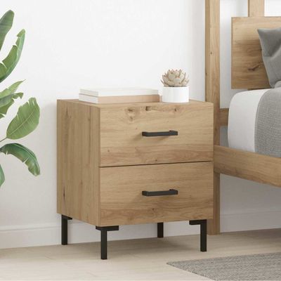 vidaXL Nočný stolík so zásuvkou 2 pcs Remeselný dub 40 x 35 x 47,5 cm
