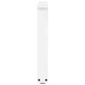 vidaXL Nohy konferenčného stolíka v tvare V, 2 ks, biele, 60 x (42-43,3) cm, oceľové