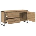 vidaXL TV skrinka 100 x 36 x 49.5 cm Remeselnícky dub Kompozitné drevo
