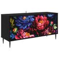 vidaXL TV skrinka KIEL 102 x 33 x 51 cm Čierny dub Kompozitné drevo