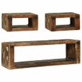 vidaXL Zostava TV skriniek 3 ks Viacfarebný 100 x 30 x 32 cm