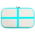 vidaXL Nafukovacia žinenka s pumpou 60x100x15 cm PVC zelená