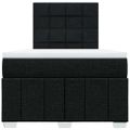 vidaXL Boxspring posteľ s matracom čierna 120x190 cm látka