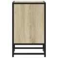 vidaXL Nočné stolíky 2 ks dub sonoma 40x31x50 cm kompozitné drevo+kov