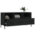 vidaXL TV stolík čierny 102x36x50 cm kompozitné drevo