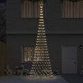 vidaXL LED vianočný stromček Teplá biela 500 cm Kov