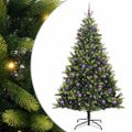 vidaXL Umelý skladací vianočný stromček 300 LED diód Zelená 180 cm