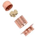vidaXL držiaky lámp 2 ks Rose Gold E27