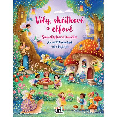 Víly, skřítkové a elfové Samolepková knížka