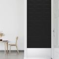 vidaXL Nástenné panely 12 ks čierne 30x15 cm látkové 0,54 m²
