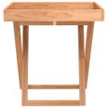 vidaXL Skladací podnosový stolík 52x36x56,5 cm masívny orech