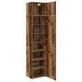 vidaXL Servírovacia skriňa 2 ks Staré drevo 50 x 41 x 225 cm