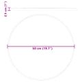 vidaXL Stolová doska krémová Ø50x2,5 cm mramor