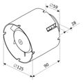 Ventilátor VENTS 125 VKO1L do potrubia