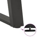 vidaXL Nohy k jedálenskému stolu v tvare U, 2 ks, antracitové, 100 x (72-73) cm, oceľ