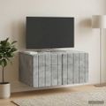 vidaXL Nástenná TV skrinka Nástenný Betónovo sivá 59,5 x 41 x 30 cm