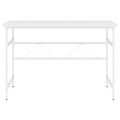 vidaXL Počítačový stôl biely 105x55x72 cm MDF a kov
