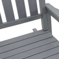 vidaXL Záhradná hojdacia stolička Svetlosivá 92 x 70 x 108cm HDPE
