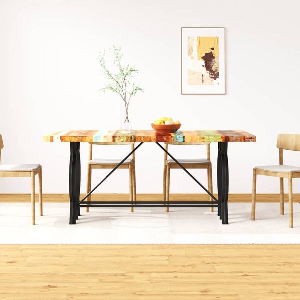 vidaXL Jedálenský stôl, recyklovaný masív 180 cm