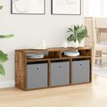 vidaXL Nízka skriňa so zásuvkou Staré drevo 102 x 32 x 48,5 cm