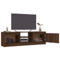 vidaXL TV skrinka hnedý dub 120x30x35,5 cm spracované drevo