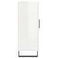 vidaXL Komoda lesklá biela 69,5x34x90 cm spracované drevo