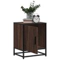 vidaXL Nočné stolíky 2 ks hnedý dub 40x31x50 cm kompozitné drevo+kov