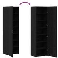 vidaXL Highboard Čierny dub 50 x 42,5 x 185 cm
