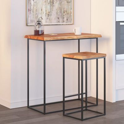 vidaXL Stolová doska 60x60x2,5 cm štvorcová masívna akácia živá hrana