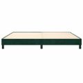 vidaXL Posteľný rám s boxspringom tmavozelený 200x200 cm zamat