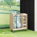 vidaXL Golfová skriňa s kolesom Sonoma dub 90 x 45 x 98 cm